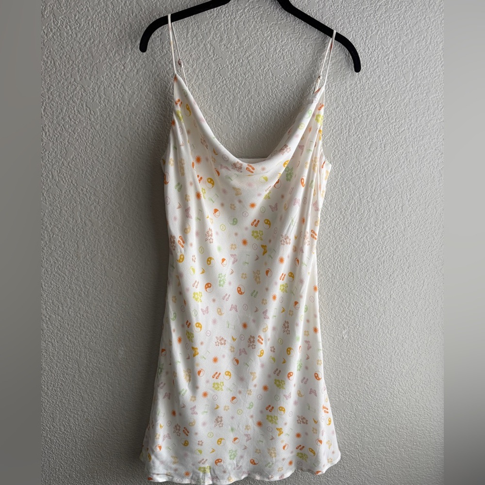 Elodie Cowell Neck Summer Print Dress